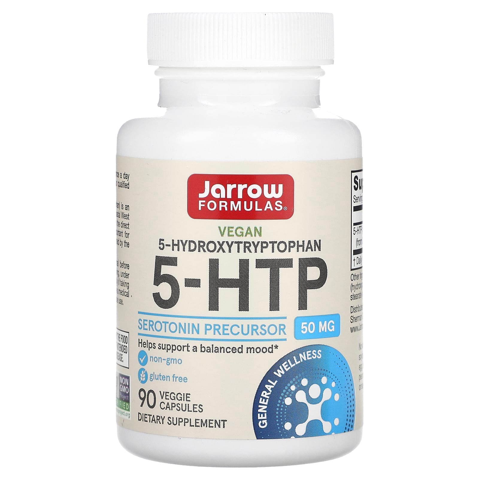 Jarrow Formulas 5-HTP – 90 gélules végétales de Jarrow Formulas