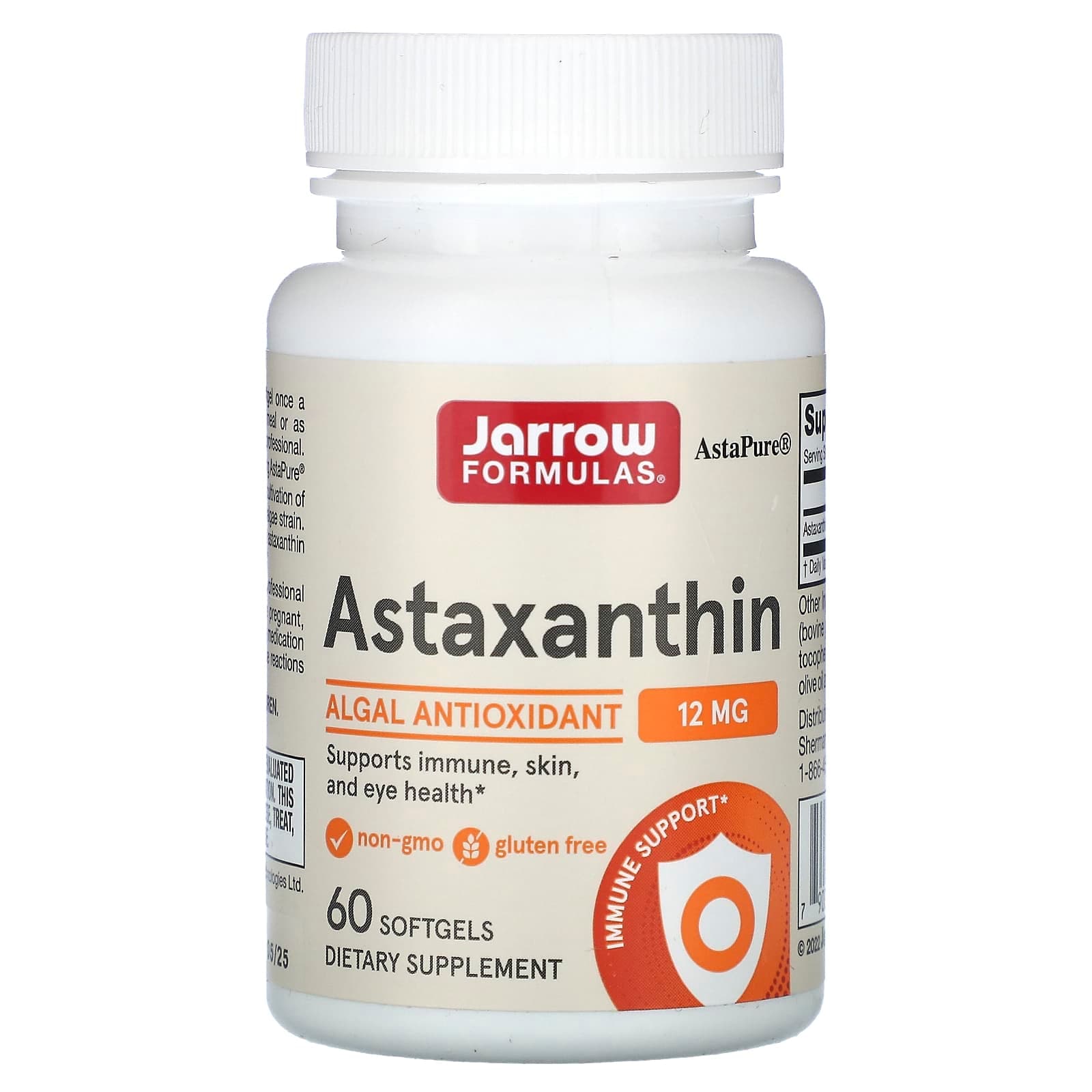 Jarrow Formulas Astaxanthin – 60 capsules molles de Jarrow Formulas