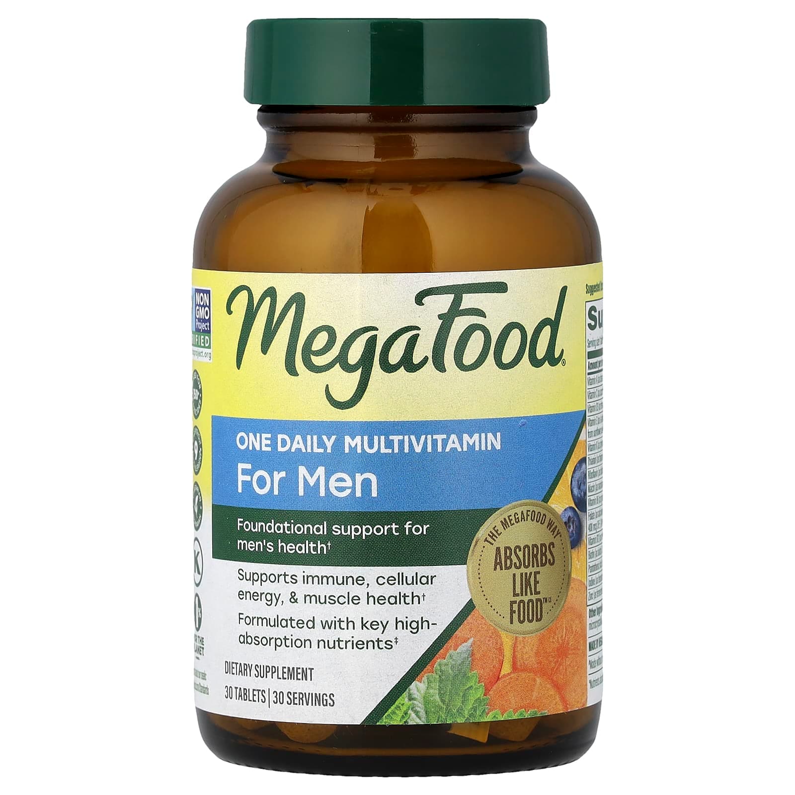 MegaFood One Daily Multivitamin, For Men – 30 comprimés de MegaFood