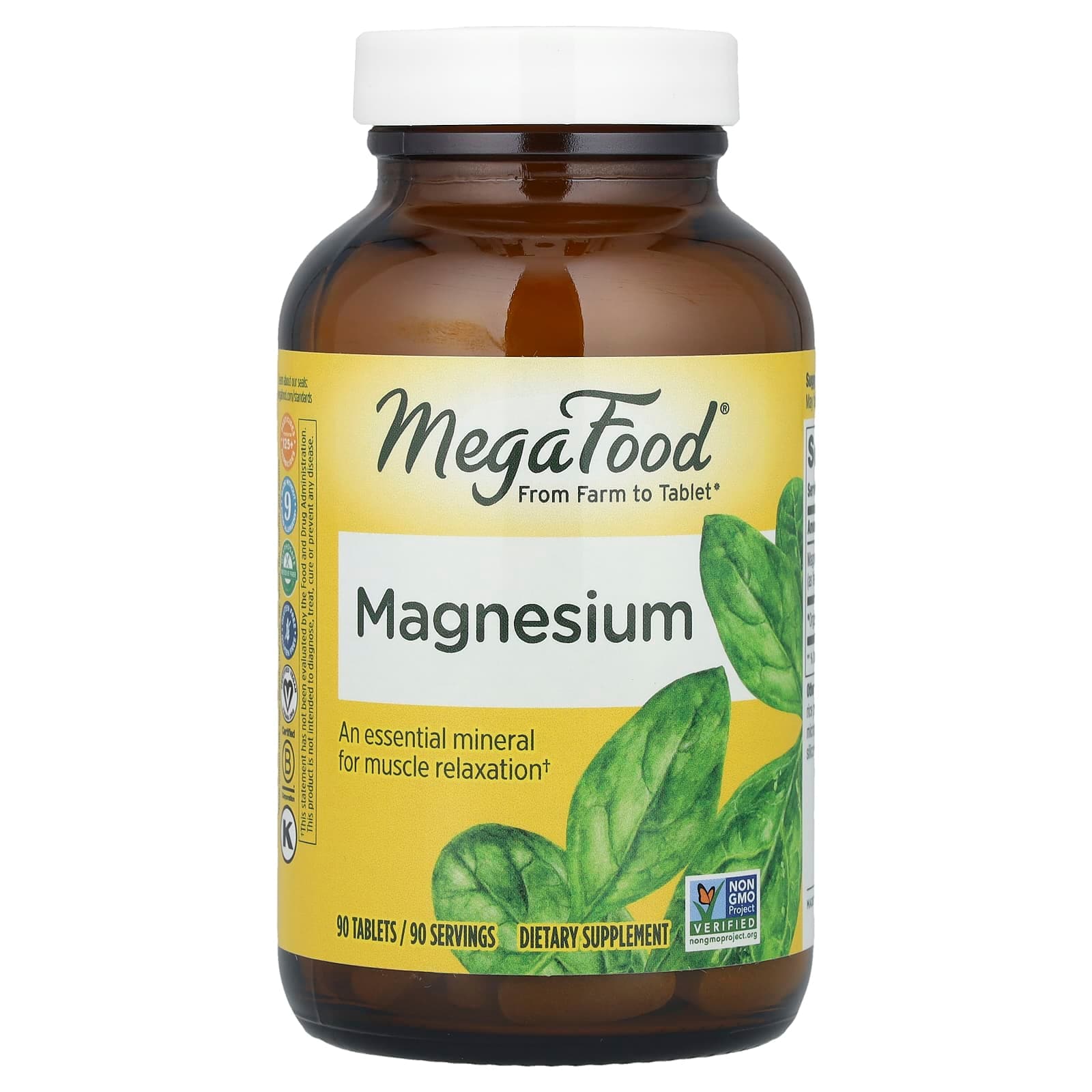 MegaFood Magnesium – 90 comprimés de MegaFood