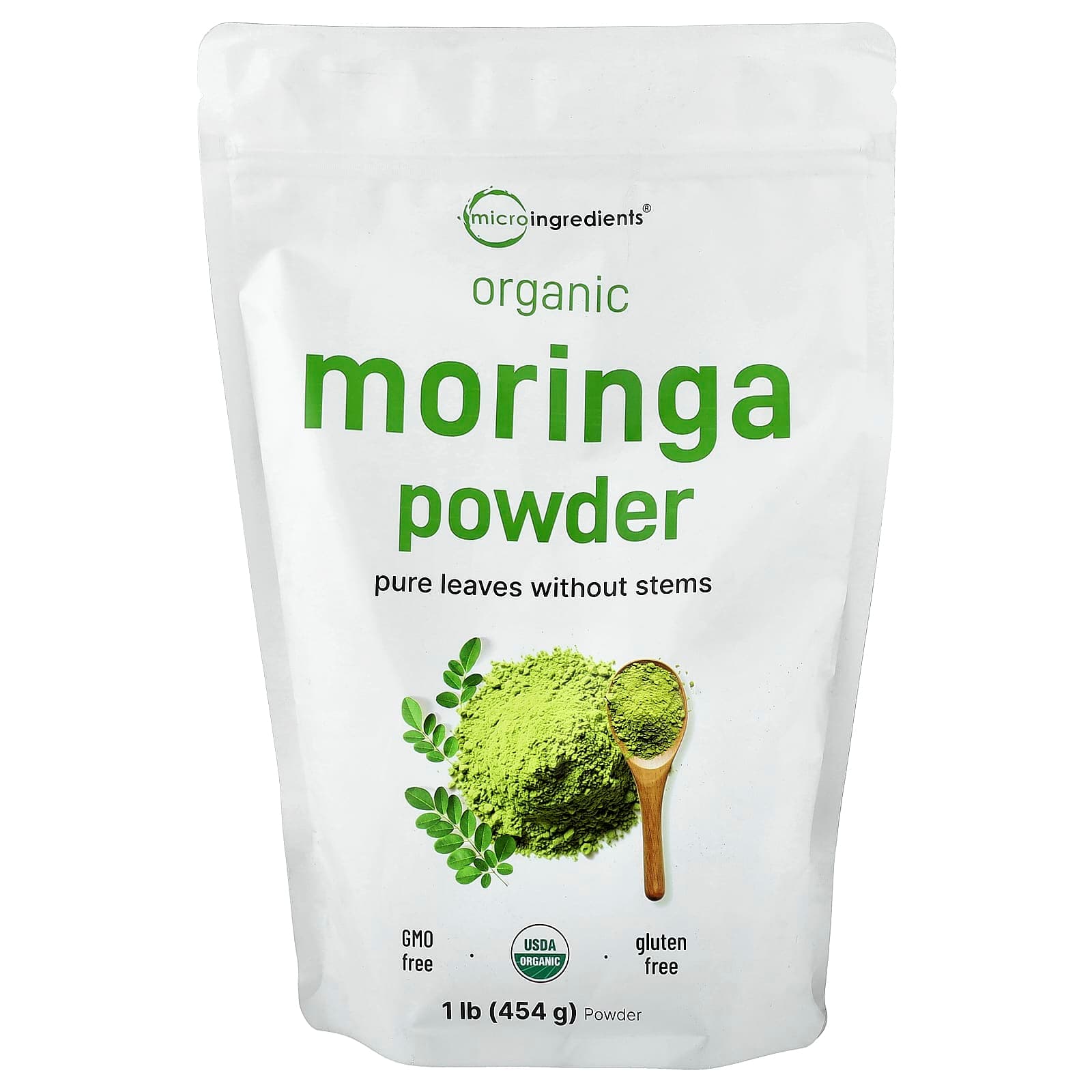 Micro Ingredients Organic Moringa Powder – 454 g de Micro Ingredients