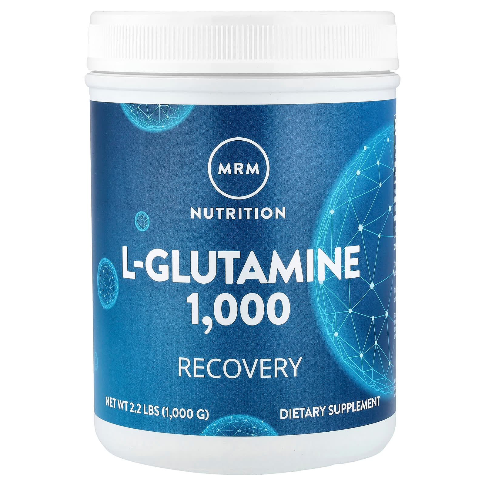 MRM Nutrition L-Glutamine 1000, Recovery – 1000 g de MRM Nutrition