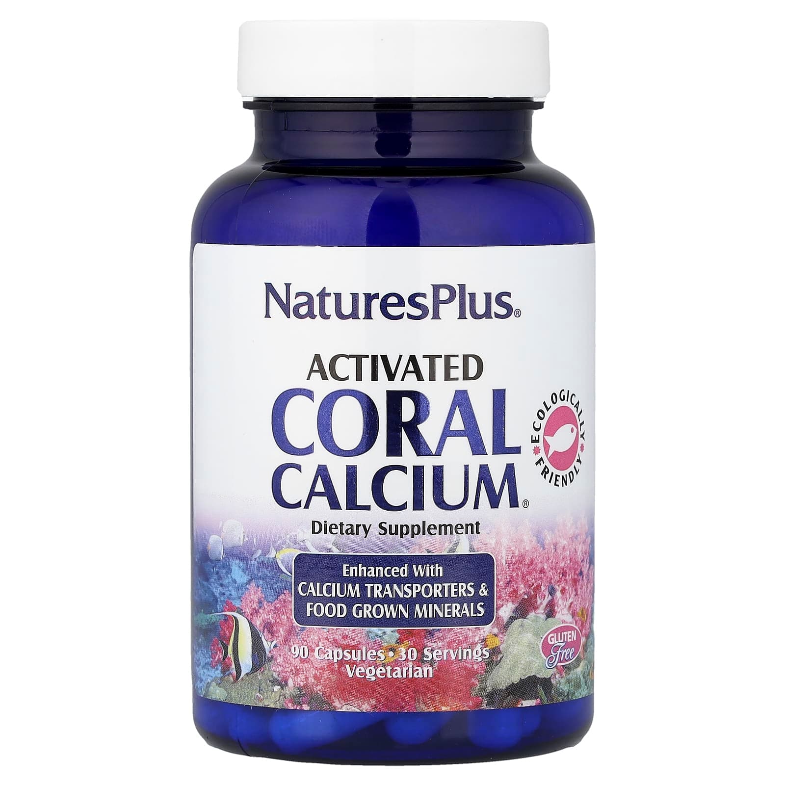 NaturesPlus Activated Coral Calcium – 90 gélules de NaturesPlus