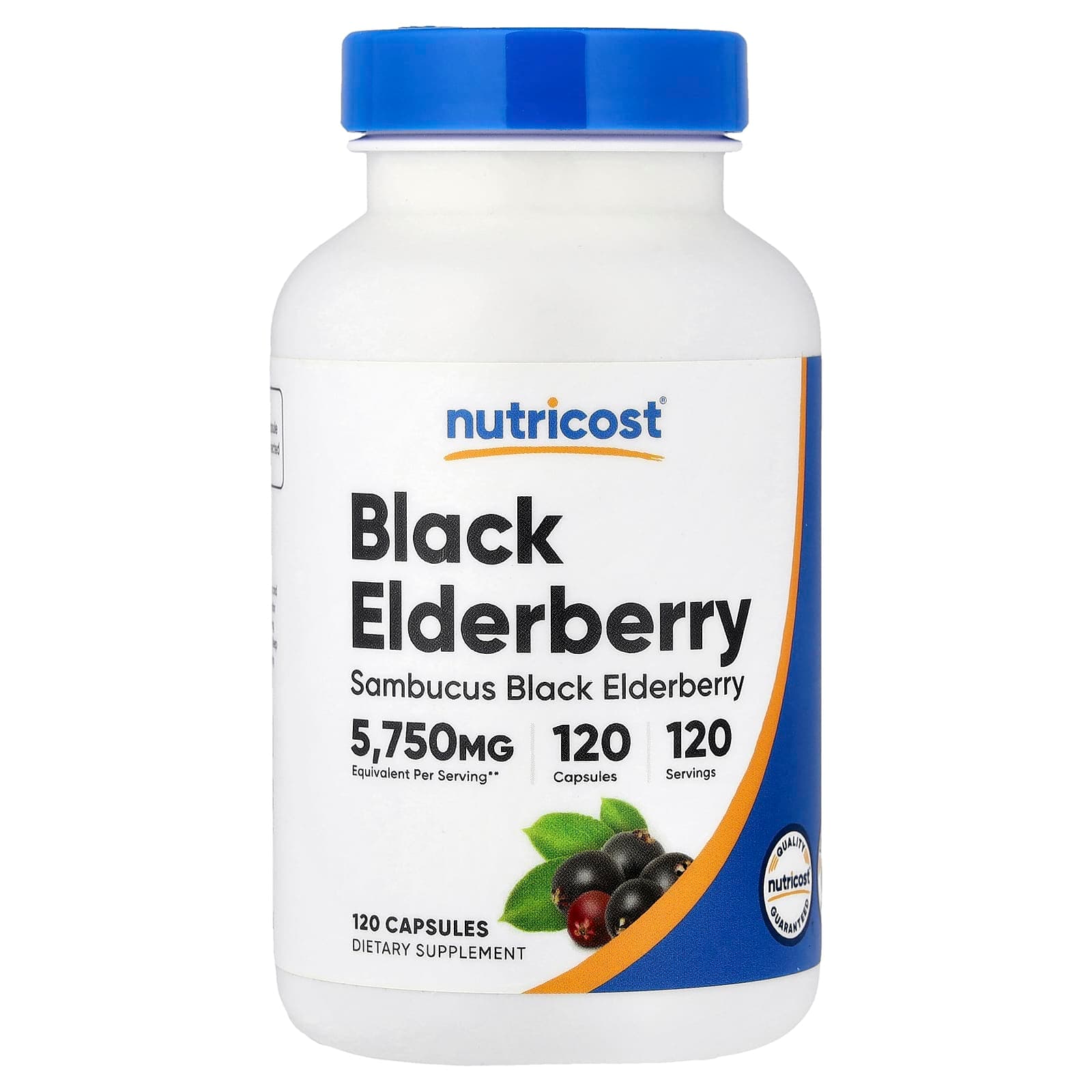 Nutricost Black Elderberry – Black Elderberry – 120 gélules de Nutricost