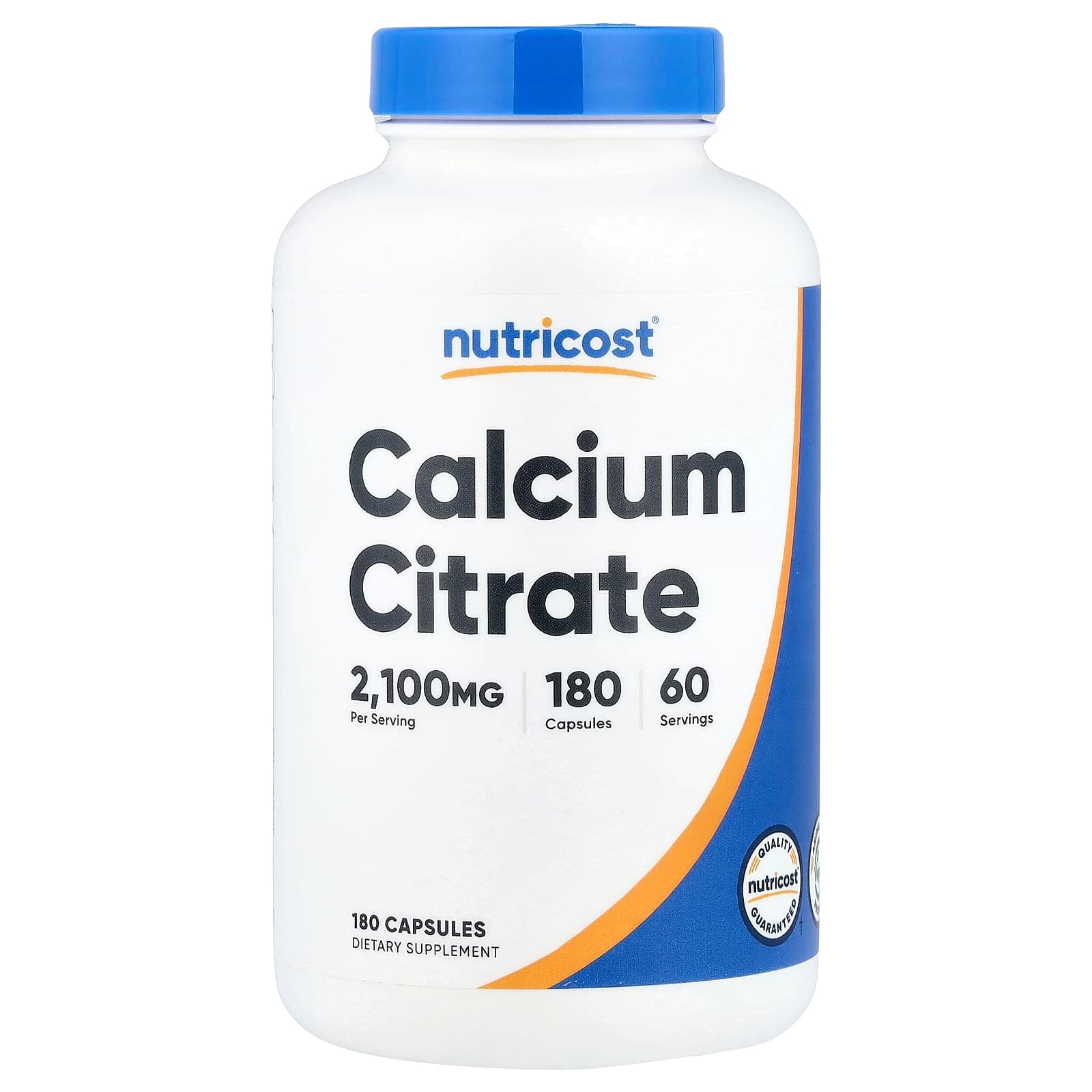 Nutricost Calcium Citrate – 180 gélules de Nutricost