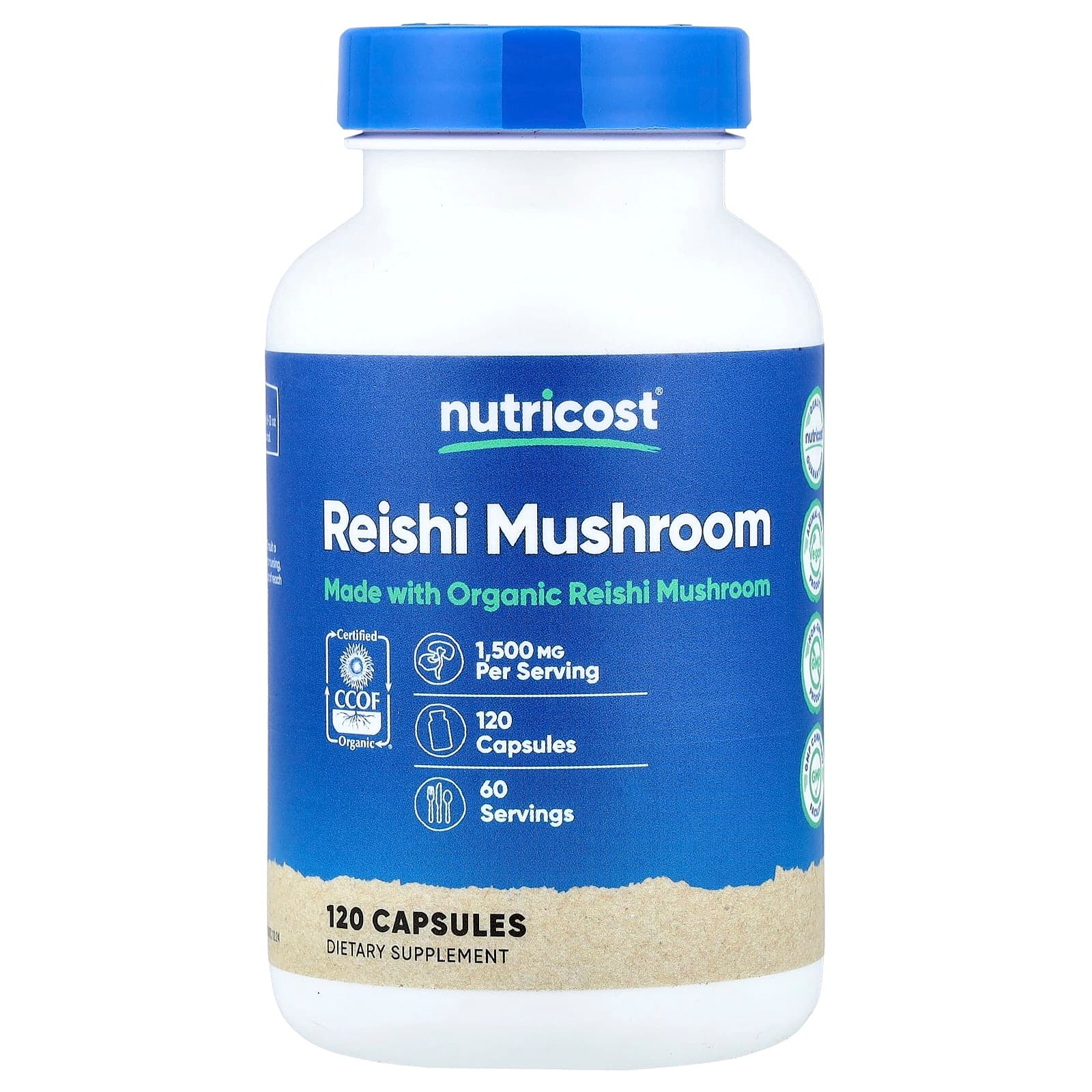 Nutricost Reishi Mushroom – 120 gélules de Nutricost