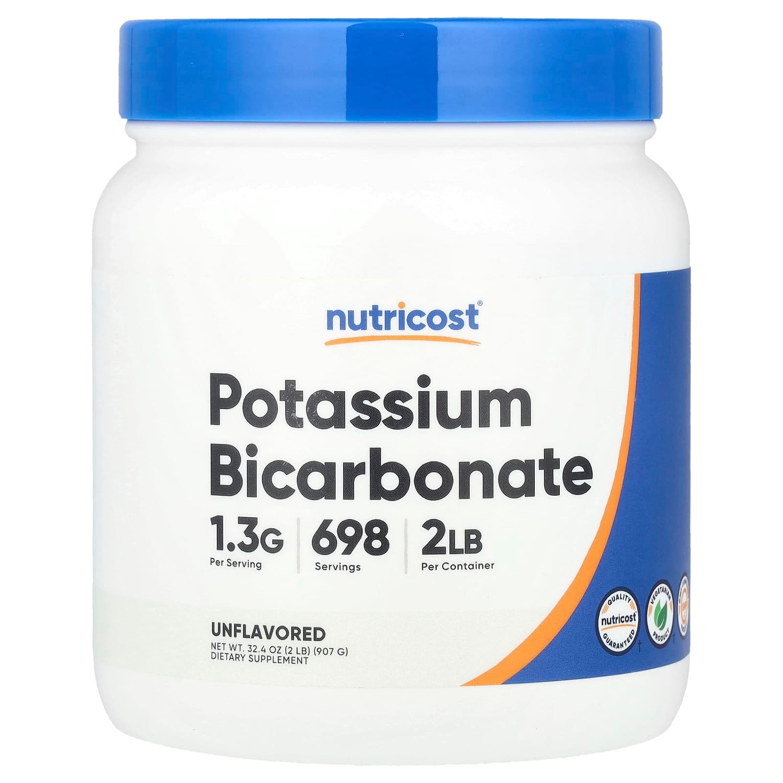 Nutricost Potassium Bicarbonate – Sans arôme – 907 g de Nutricost
