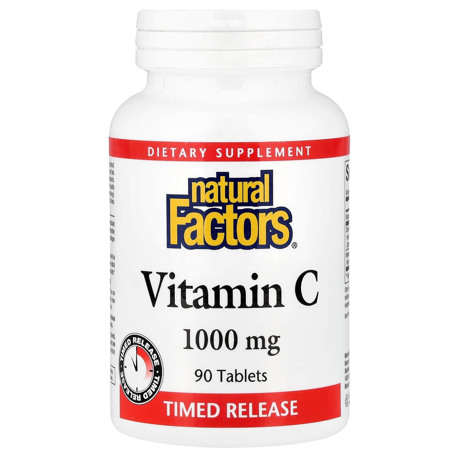Natural Factors Vitamin C, Time Release – 90 comprimés de Natural Factors