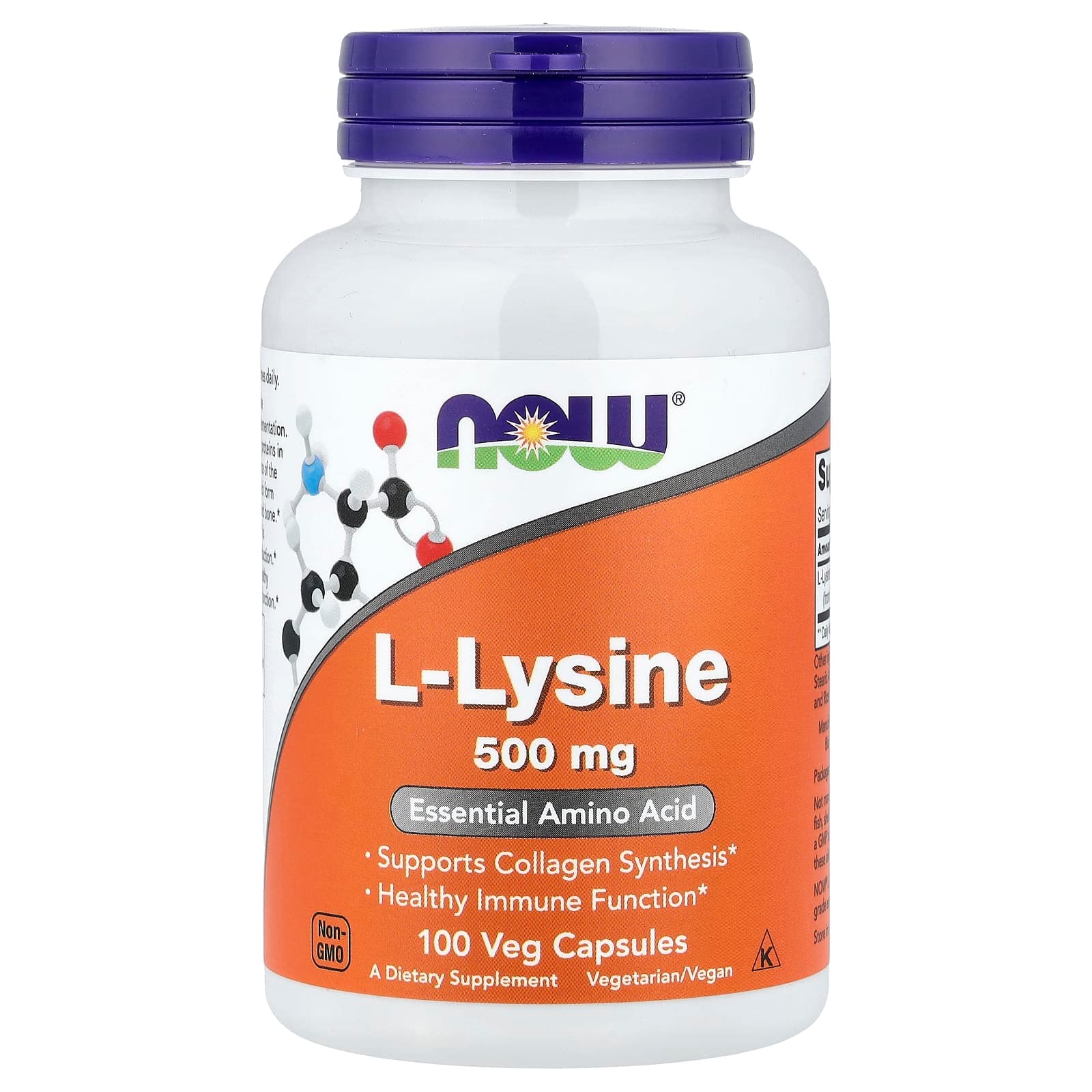 NOW Foods L-Lysine – 100 gélules végétales de NOW Foods