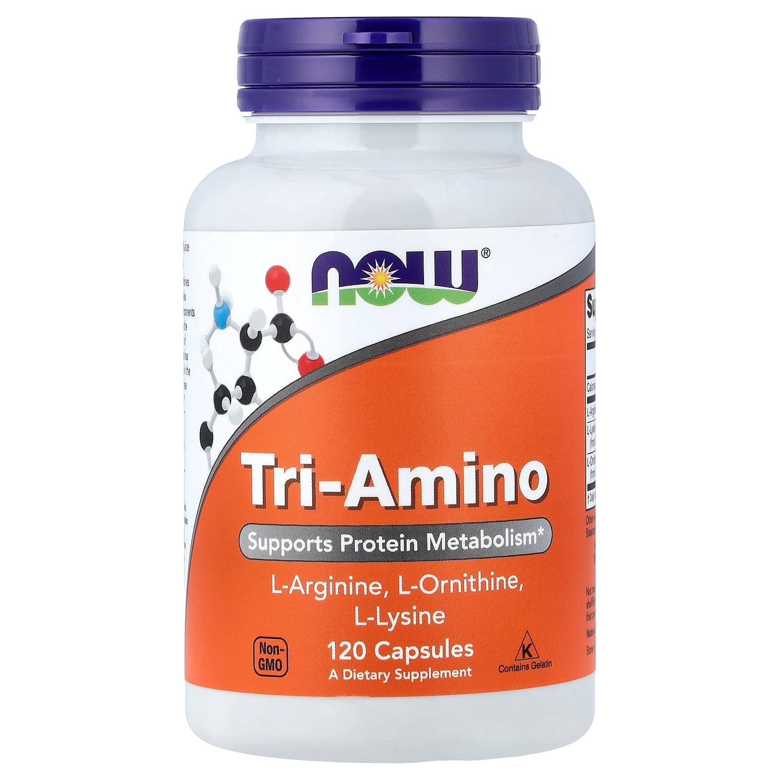 NOW Foods Tri-Amino – 120 gélules de NOW Foods