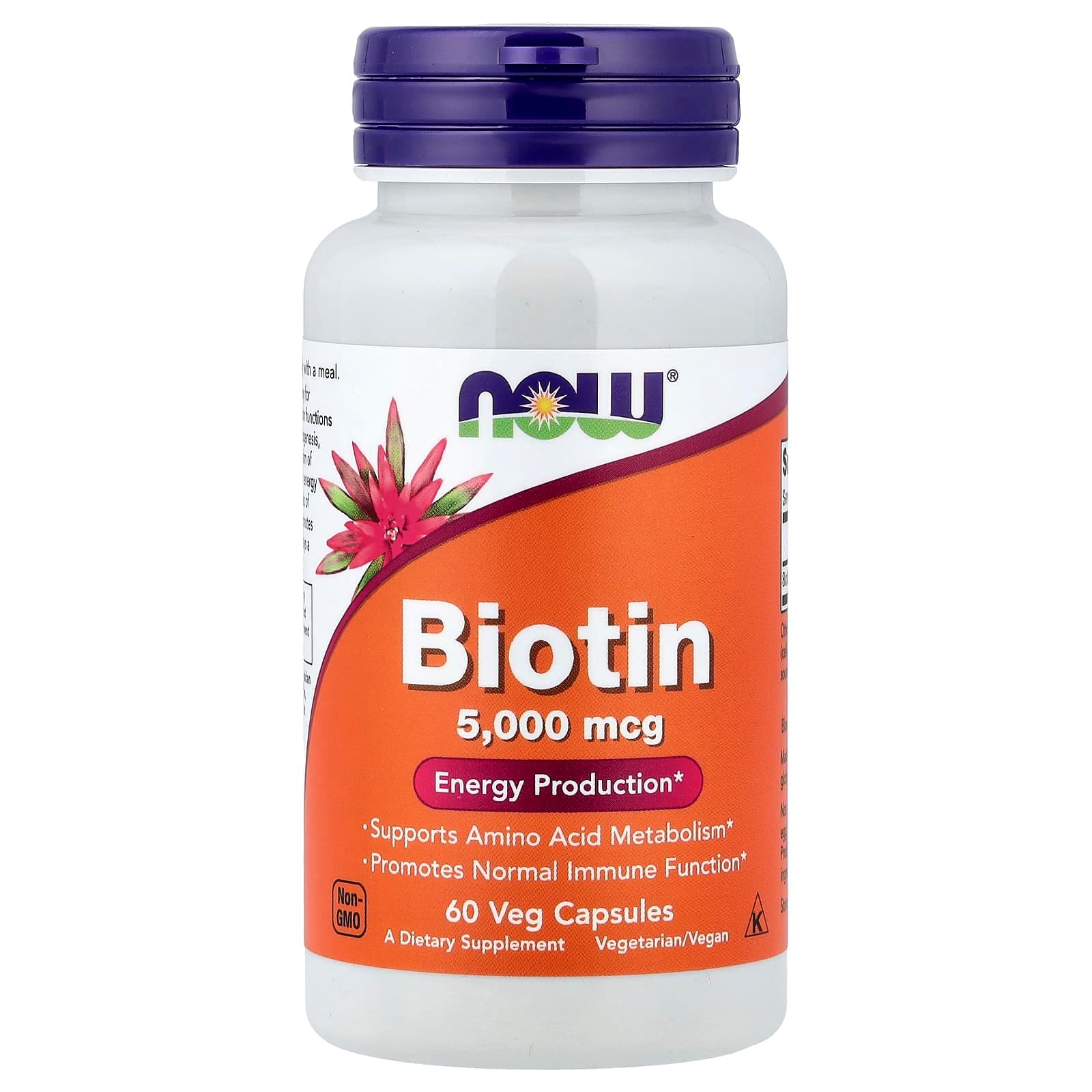 NOW Foods Biotin – 60 gélules végétales de NOW Foods