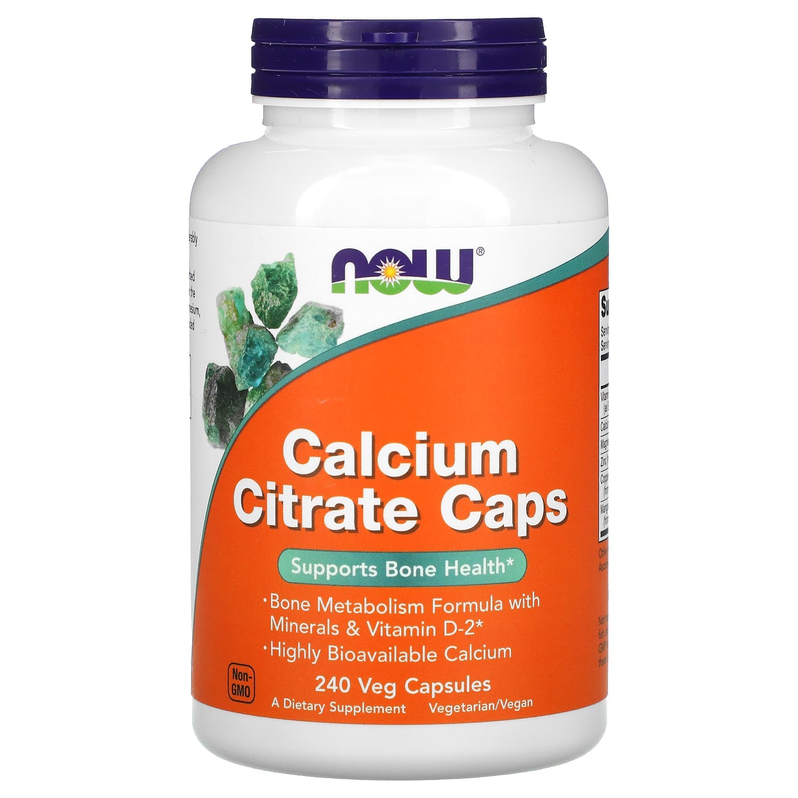 NOW Foods Calcium Citrate Caps – 240 gélules végétales de NOW Foods
