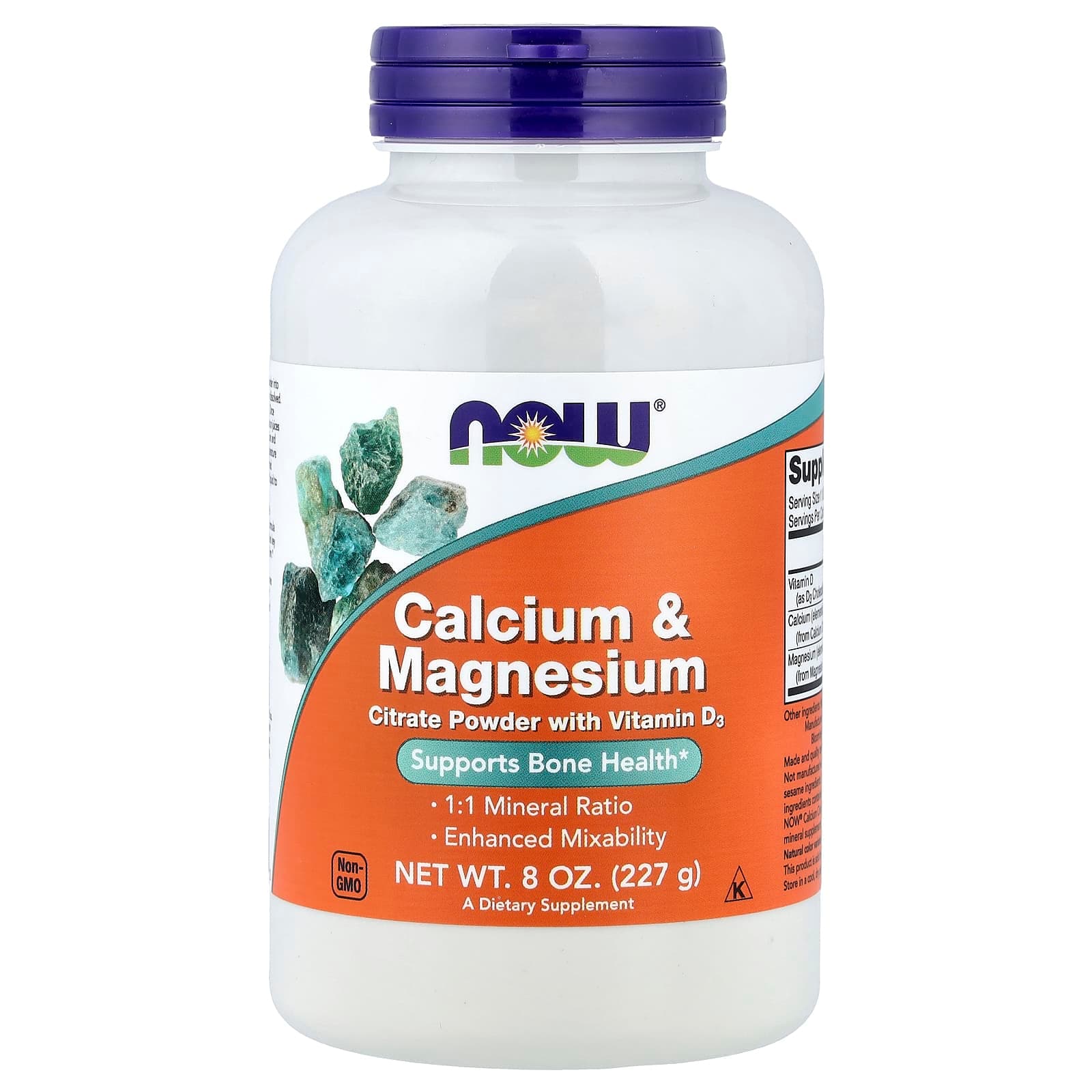 NOW Foods Calcium & Magnesium With Vitamin D3 – 227 g de NOW Foods