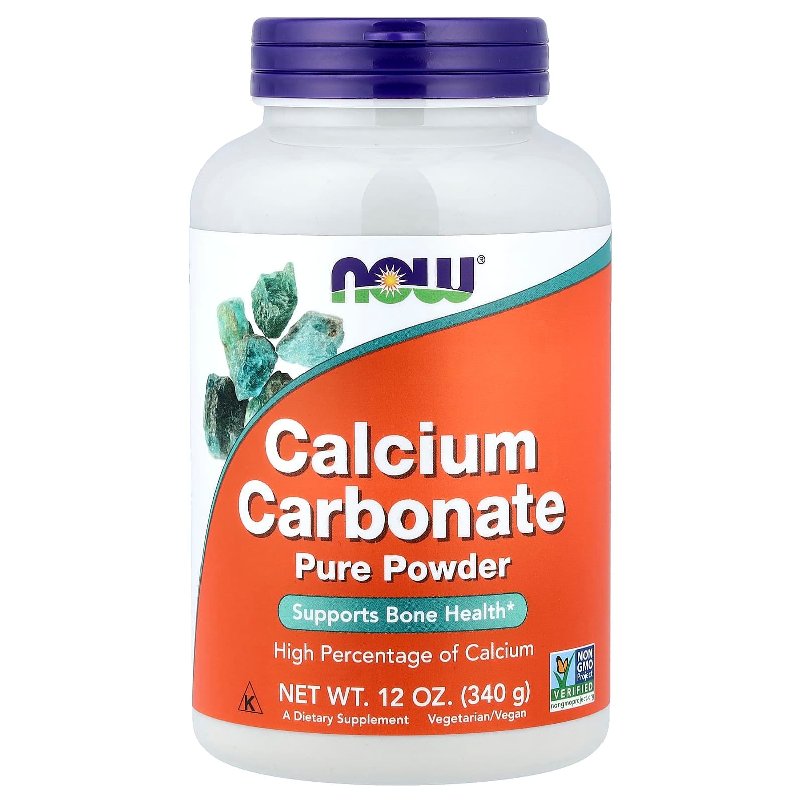 NOW Foods Calcium Carbonate Pure Powder – 340 g de NOW Foods