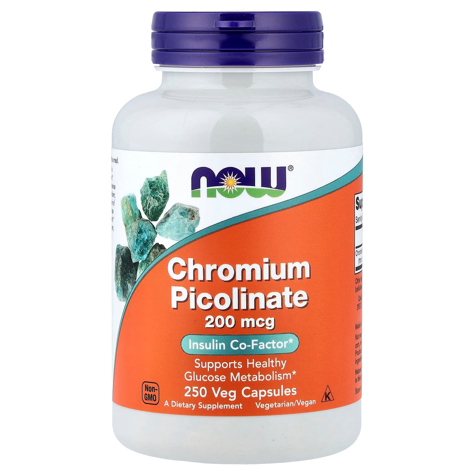 NOW Foods Chromium Picolinate – 250 gélules végétales de NOW Foods
