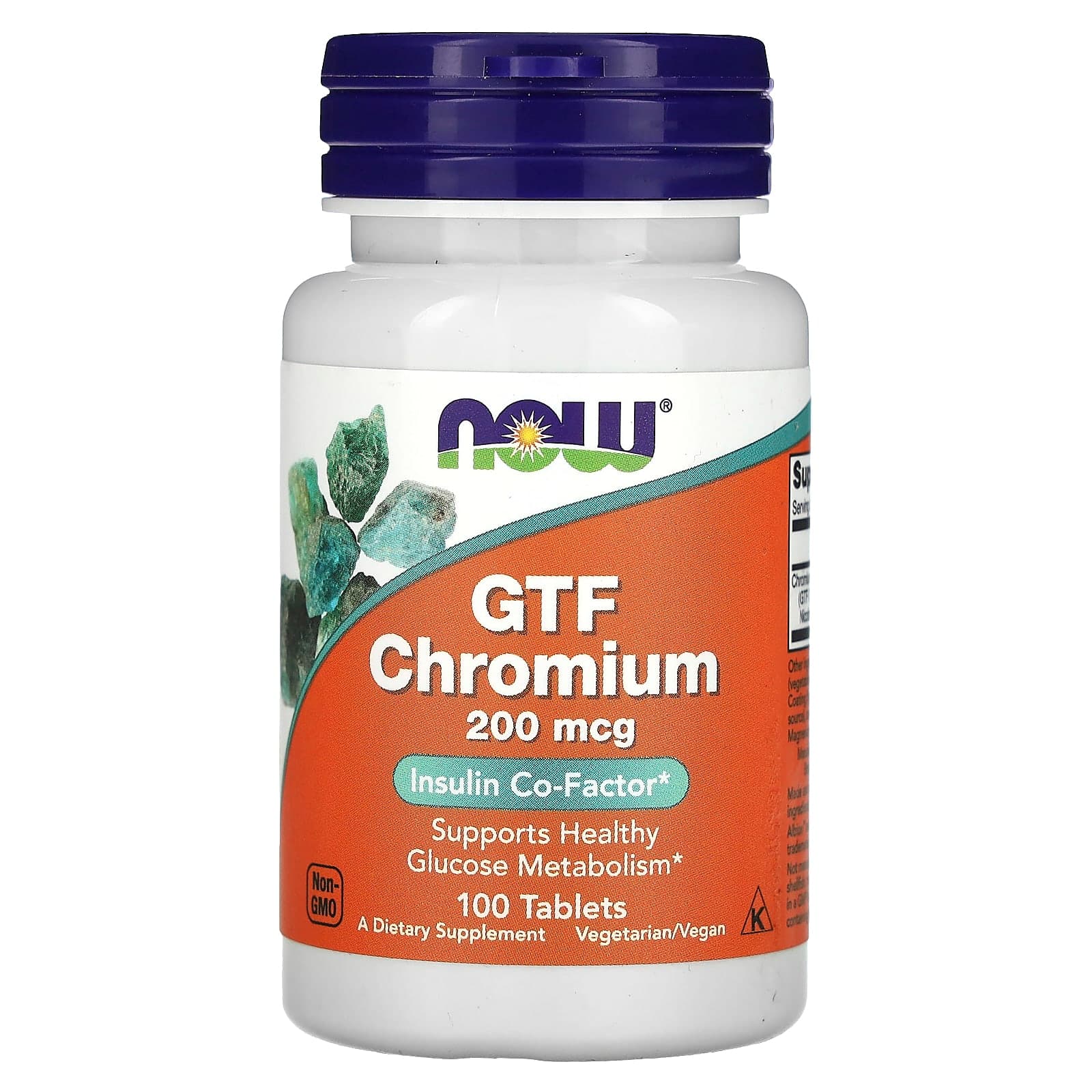 NOW Foods GTF Chromium – 100 comprimés de NOW Foods