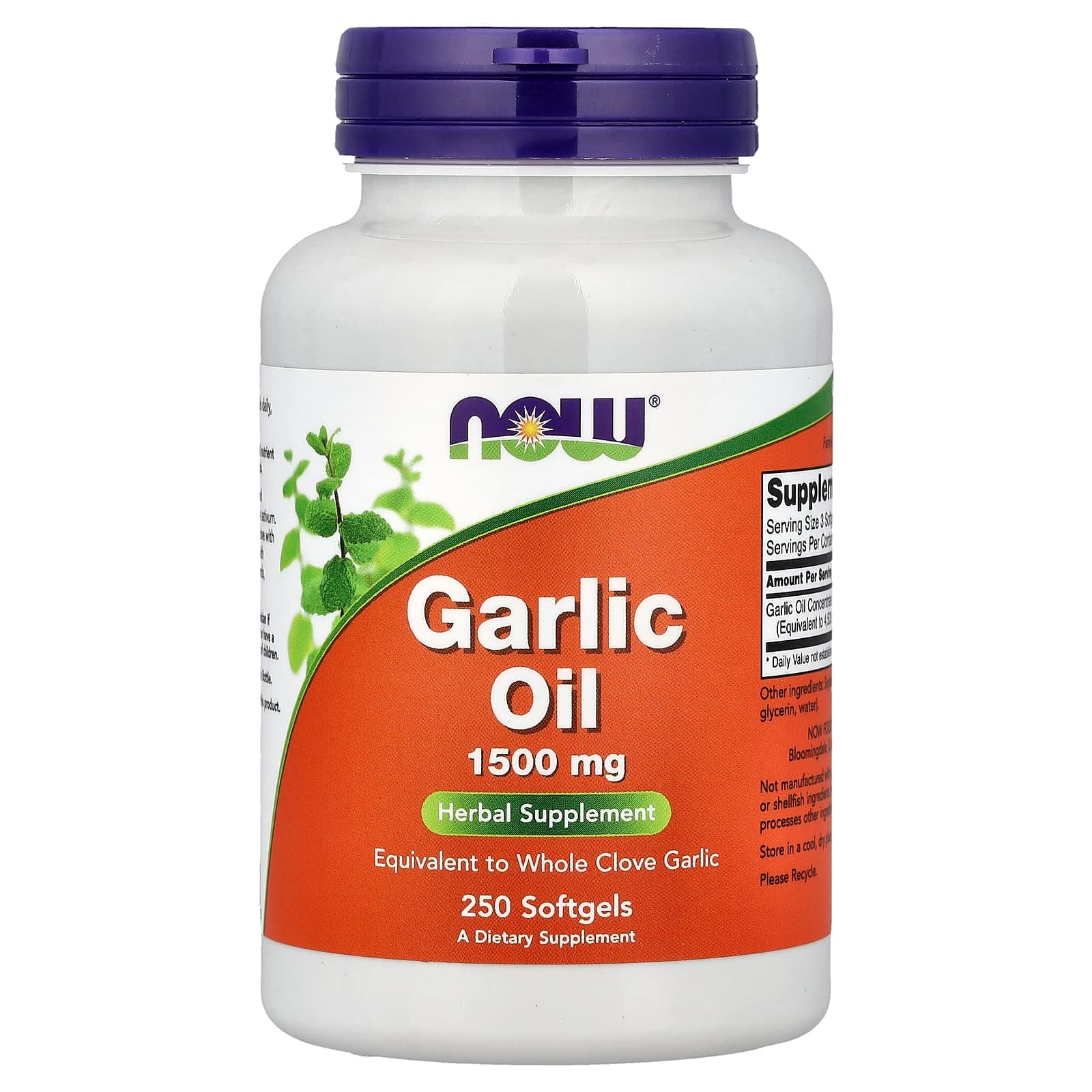 NOW Foods Garlic Oil – 250 capsules molles de NOW Foods