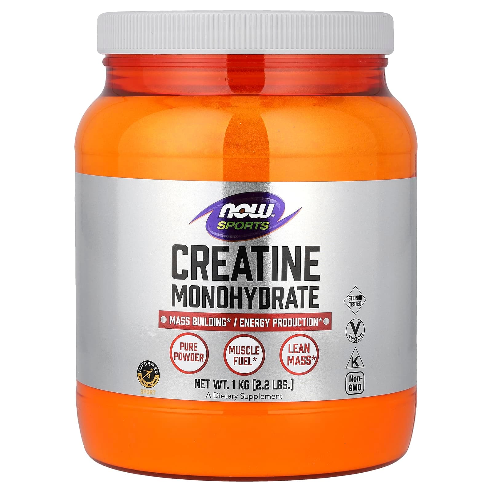 NOW Foods Sports, Creatine Monohydrate – 1 kg de NOW Foods