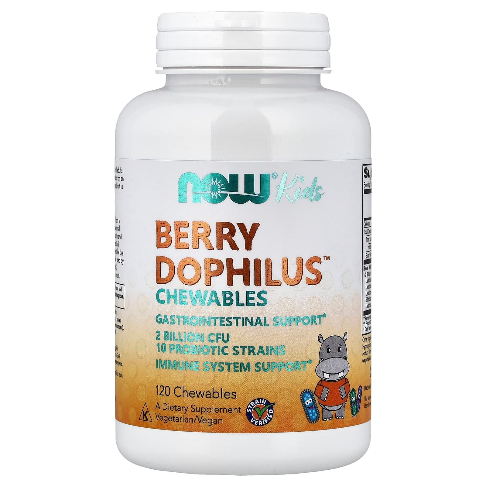 NOW Foods Kids, 120 Chewables – Berry Dophilus Chewables de NOW Foods