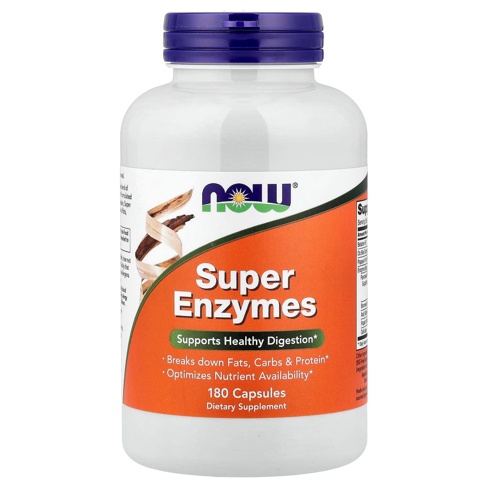 NOW Foods Super Enzymes – 180 gélules de NOW Foods