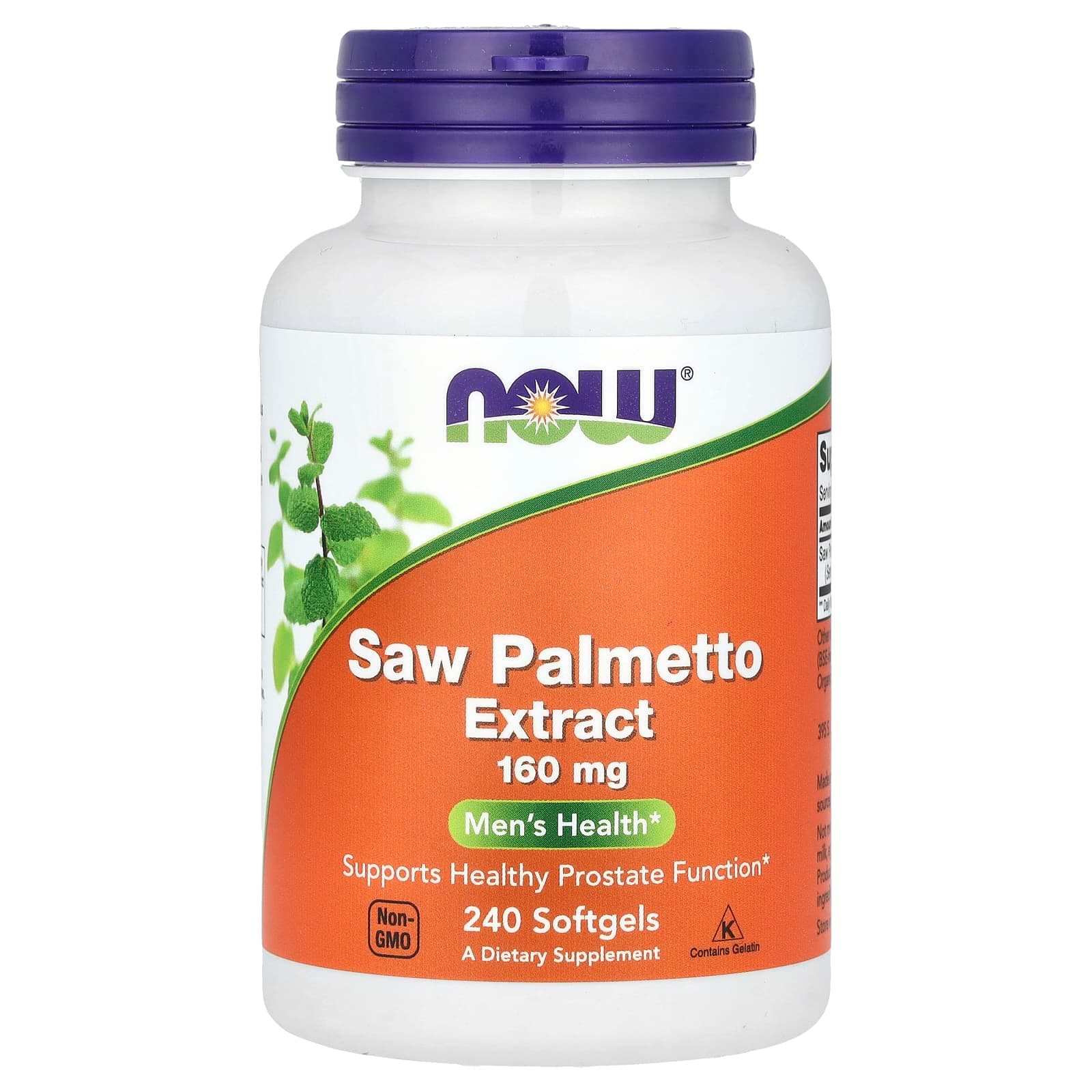 NOW Foods Saw Palmetto Extract – 240 capsules molles de NOW Foods