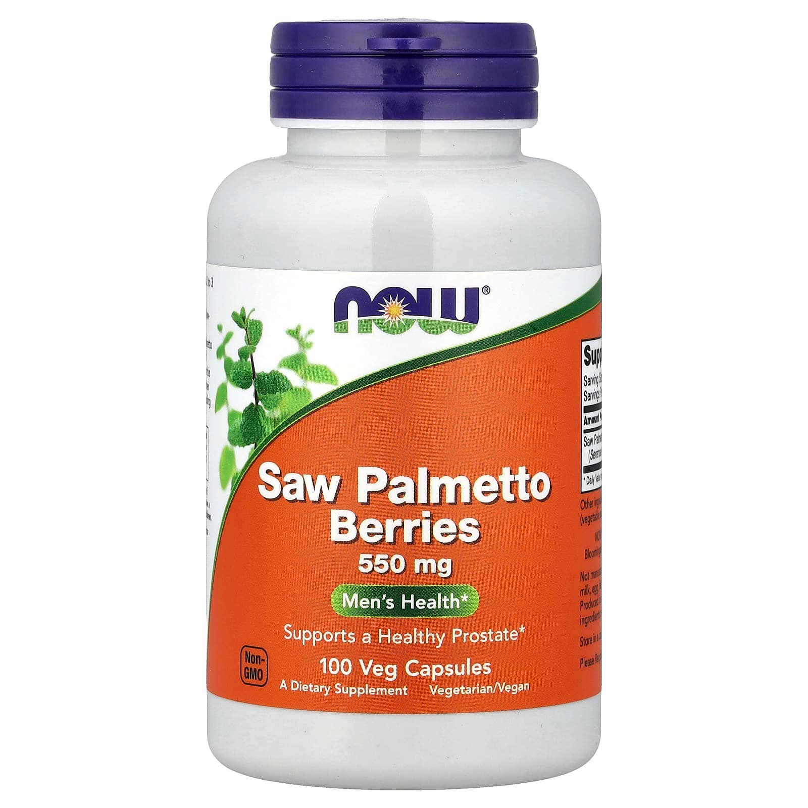 NOW Foods Saw Palmetto Berries – Saw Palmetto Berries – 100 gélules végétales de NOW Foods