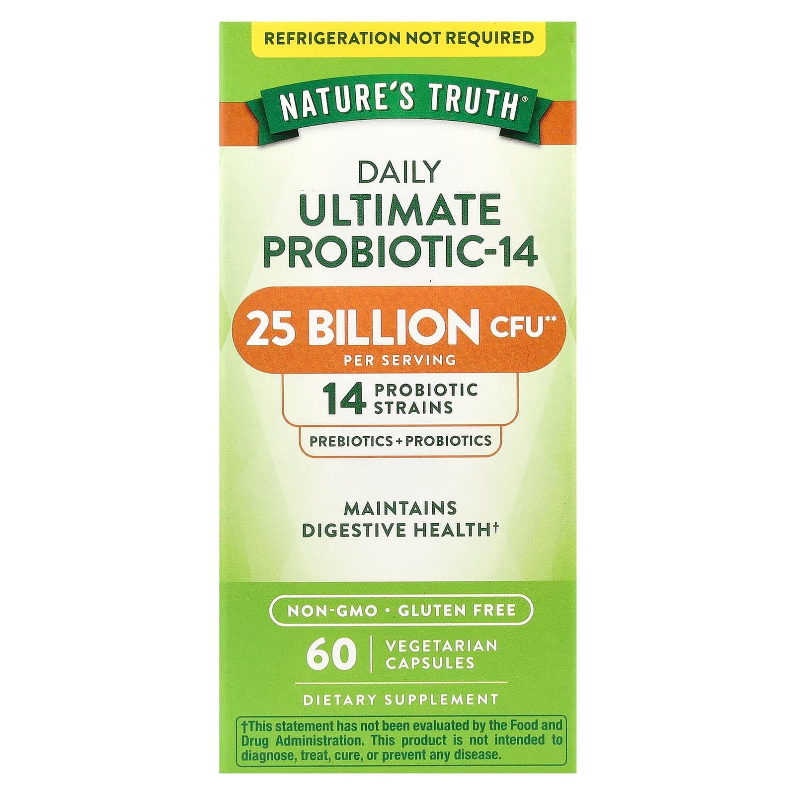 Nature's Truth Daily Ultimate Probiotic-14 – 60 gélules végétales de Nature's Truth