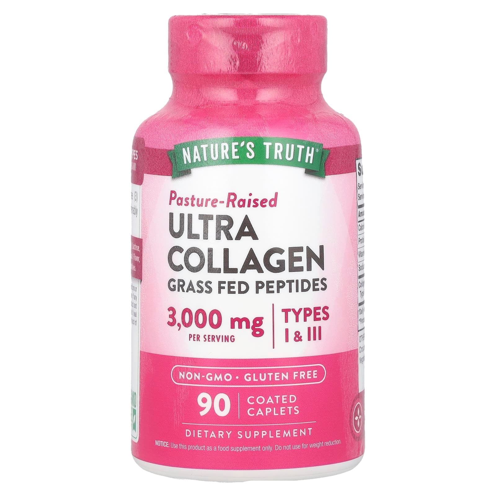 Nature's Truth Ultra Collagen, Types I & III, 90 Coated Caplets (1, 000 mg per Caplet) de Nature's Truth