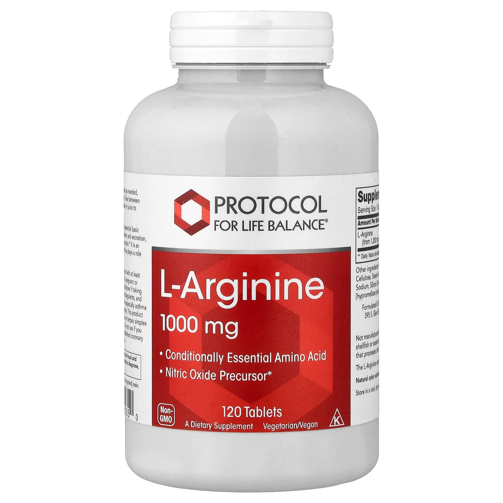 Protocol for Life Balance L-Arginine – 120 comprimés de Protocol for Life Balance
