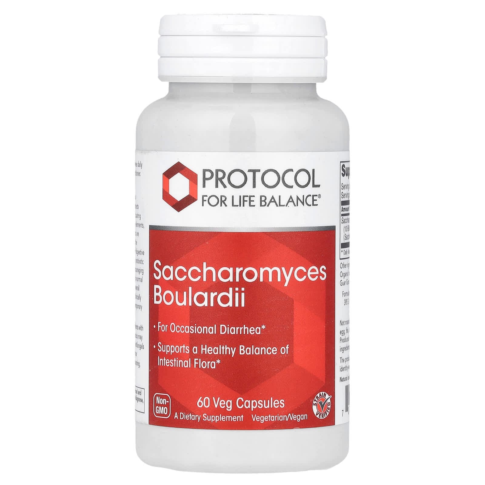 Protocol for Life Balance Saccharomyces Boulardii – 60 gélules végétales de Protocol for Life Balance