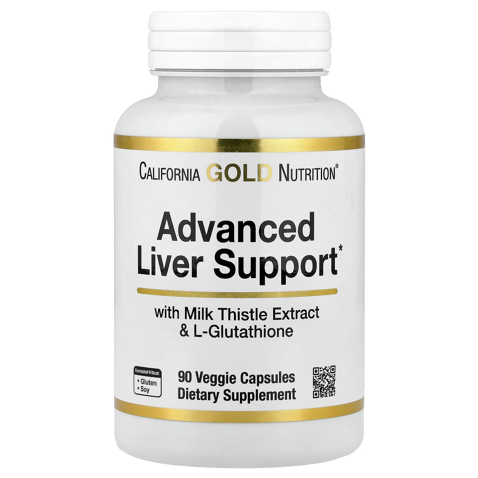 California Gold Nutrition Advanced Liver Support with Milk Thistle Extract, L-Glutathione, Alpha Lipoic Acid – and Grape Seed Extract – 90 gélules végétales de California Gold Nutrition