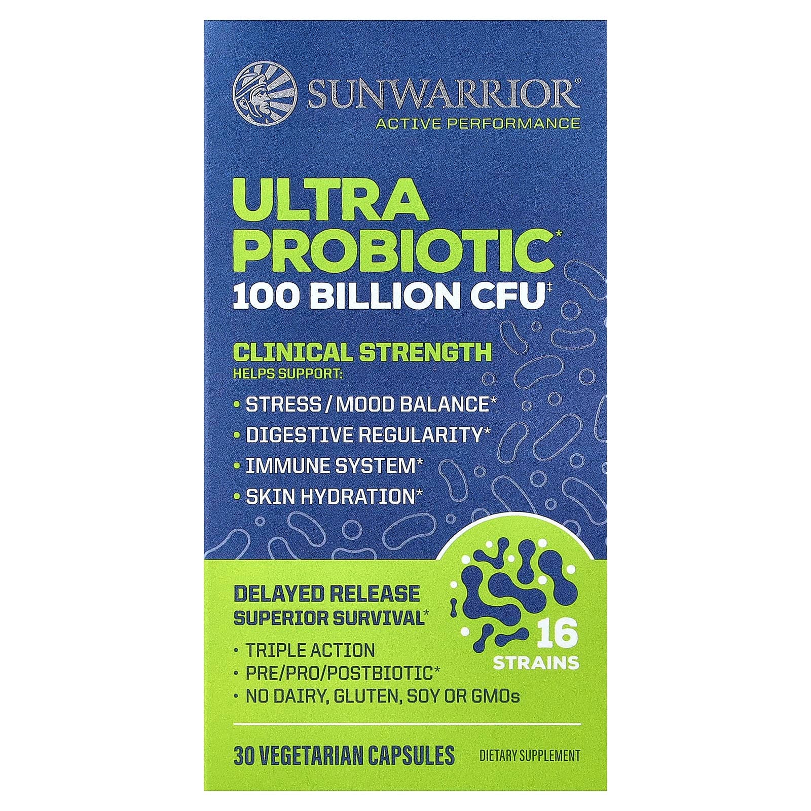 Sunwarrior Ultra Probiotic – 30 gélules végétales de Sunwarrior