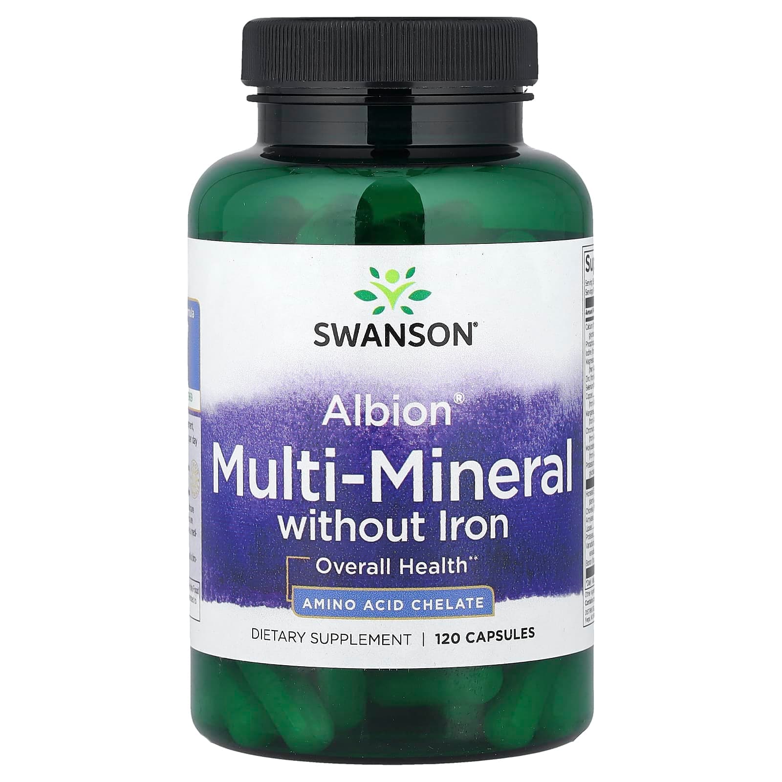 Swanson Vitamins Albion Multi-Mineral without Iron – 120 gélules de Swanson Vitamins