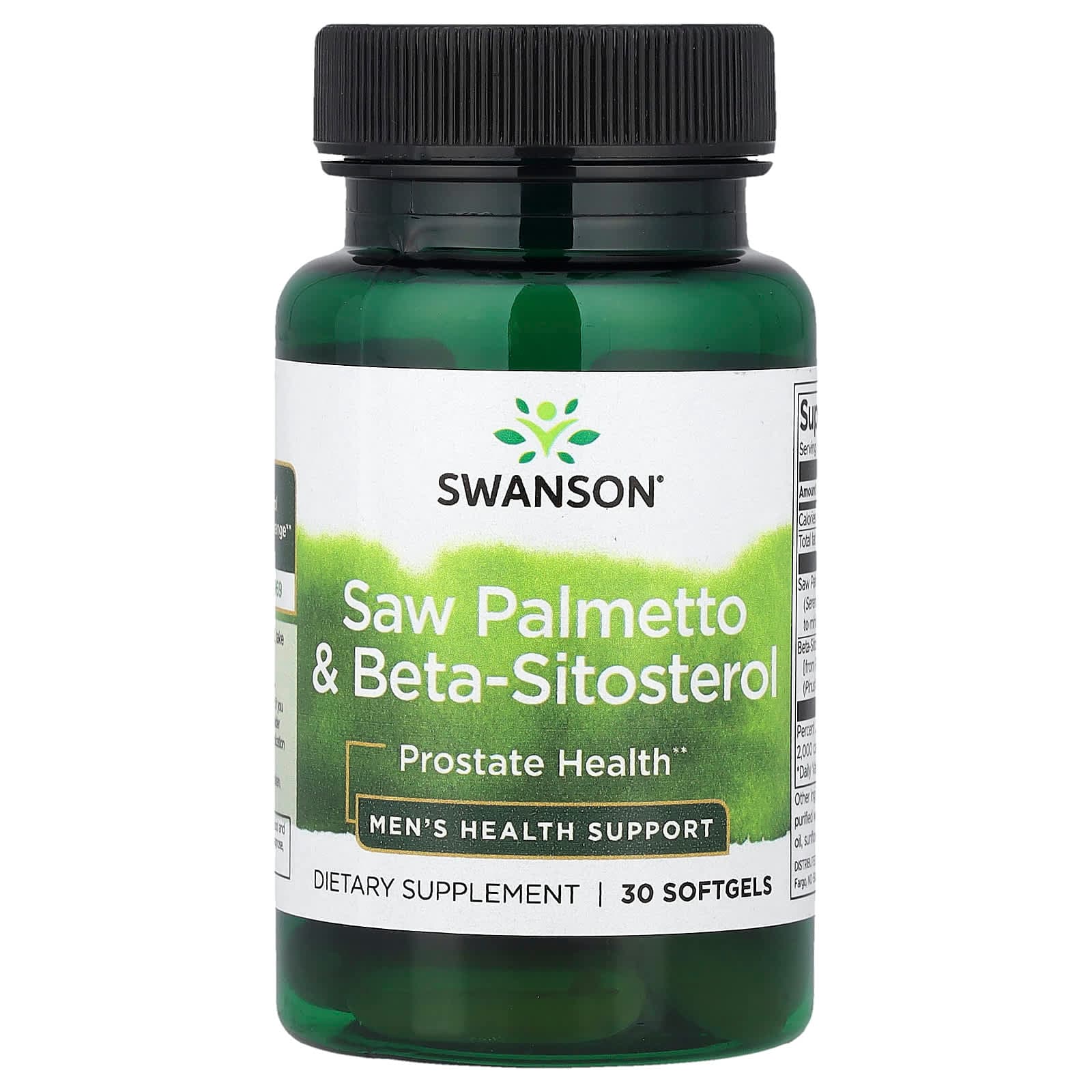 Swanson Vitamins Saw Palmetto & Beta-Sitosterol – 30 capsules molles de Swanson Vitamins