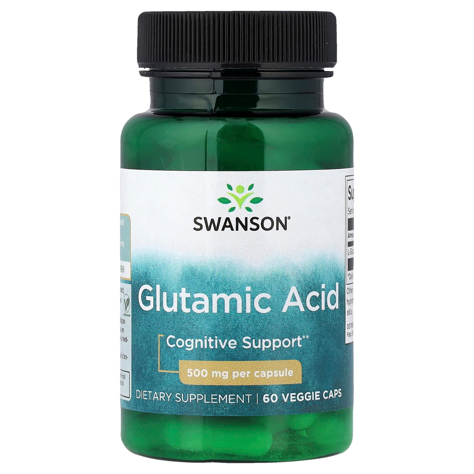 Swanson Vitamins Glutamic Acid – 60 gélules végétales de Swanson Vitamins