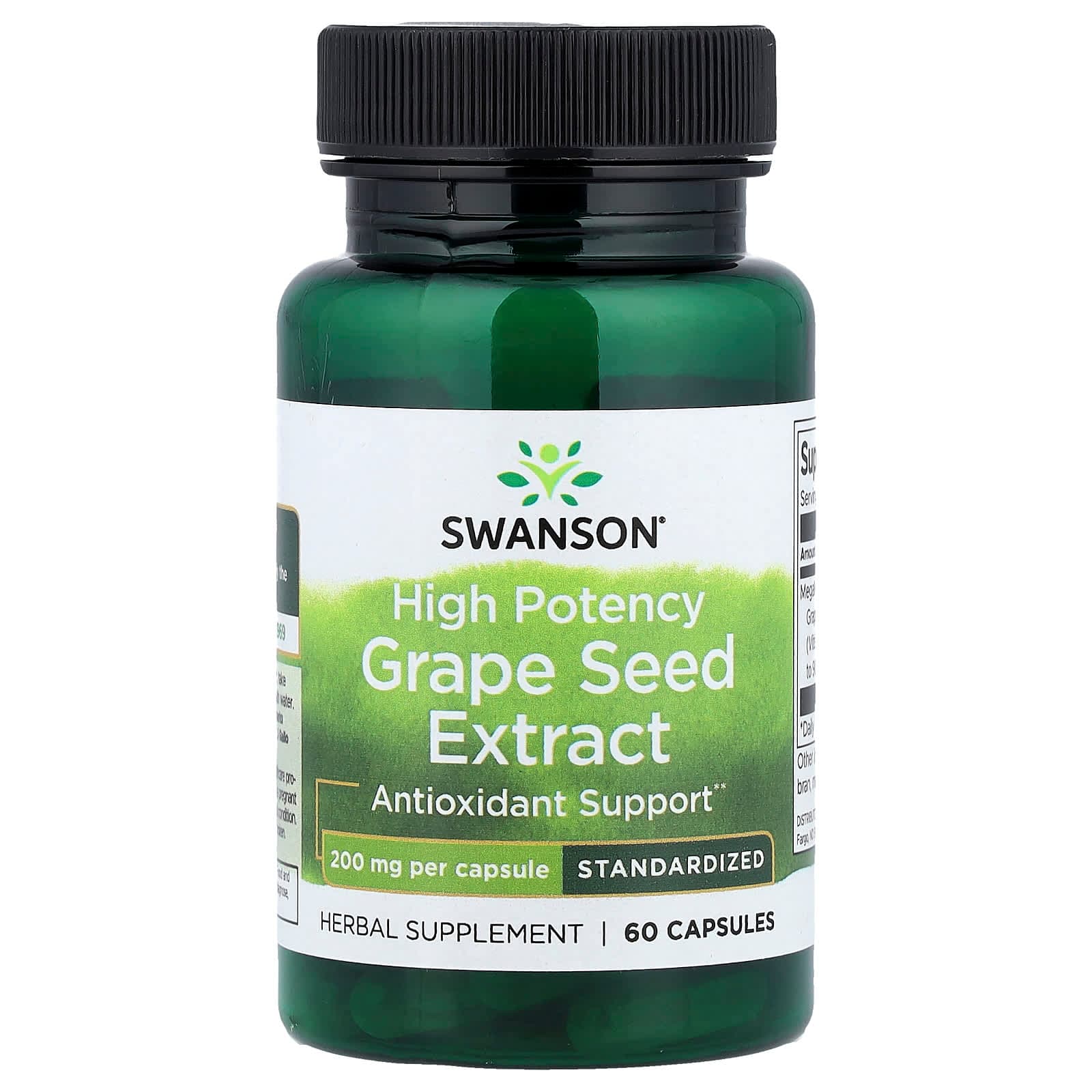 Swanson Vitamins Grape Seed Extract. High Potency – Grape Seed Extract. High Potency – 60 gélules de Swanson Vitamins