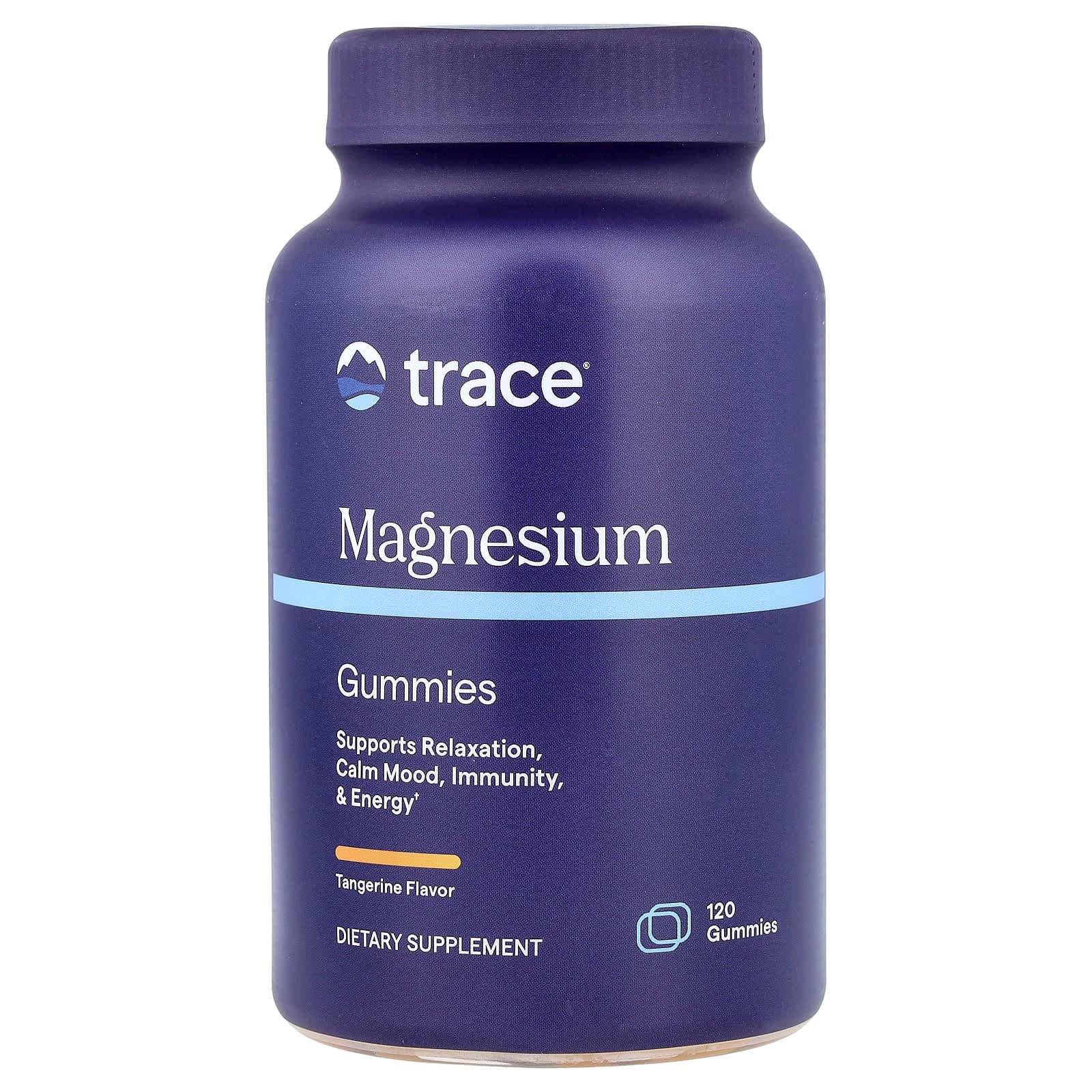 Trace Magnesium Gummies, Tangerine – 120 gommes de Trace