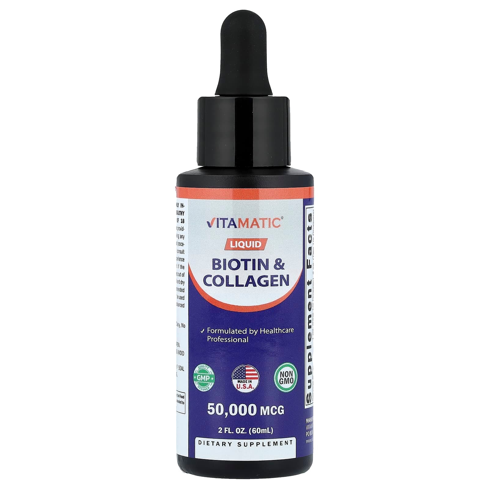 Vitamatic Liquid Biotin & Collagen – 60 ml de Vitamatic